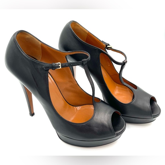 Gucci Peep Toe Mary Jane’s - Picture 1 of 8